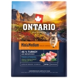 Ontario Mini-Medium Weight Control Turkey with Brown rice 2,25 kg